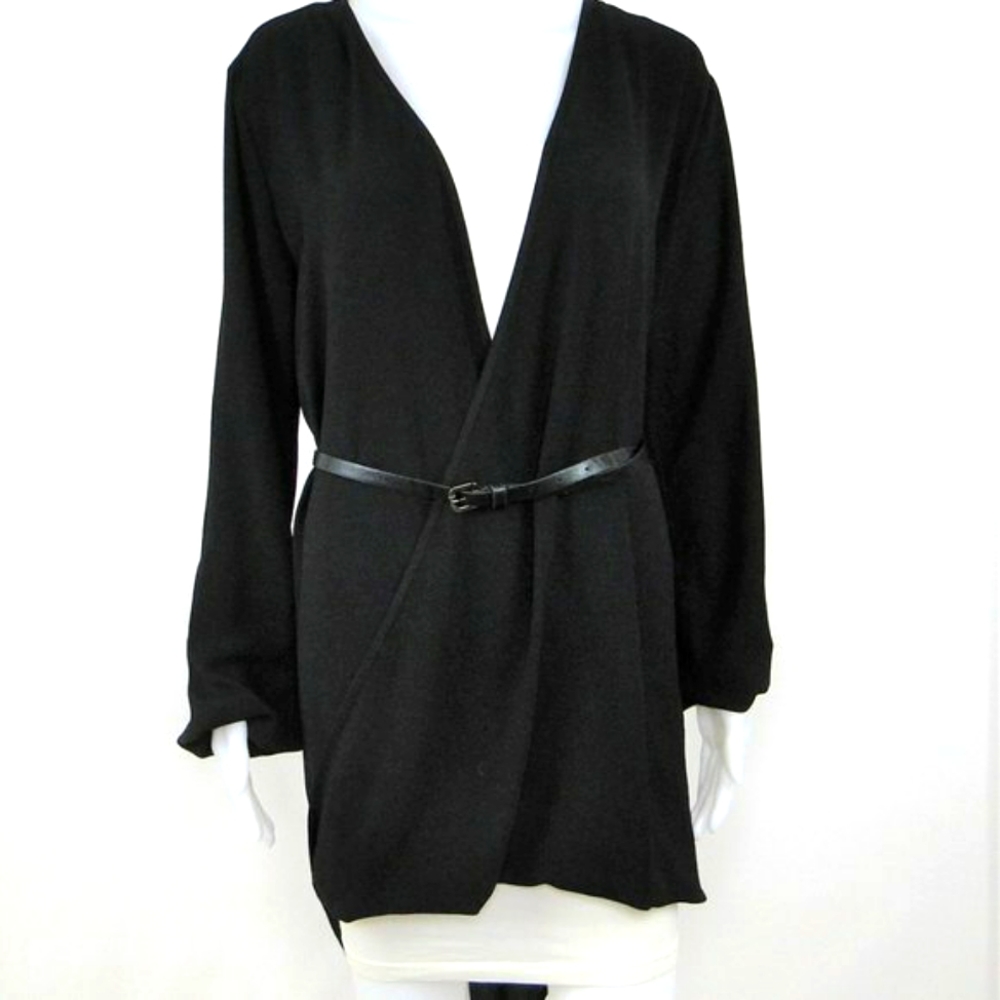 Windsor Luxurious Sophisticated Black Hi Lo Tunic or Dress EUC